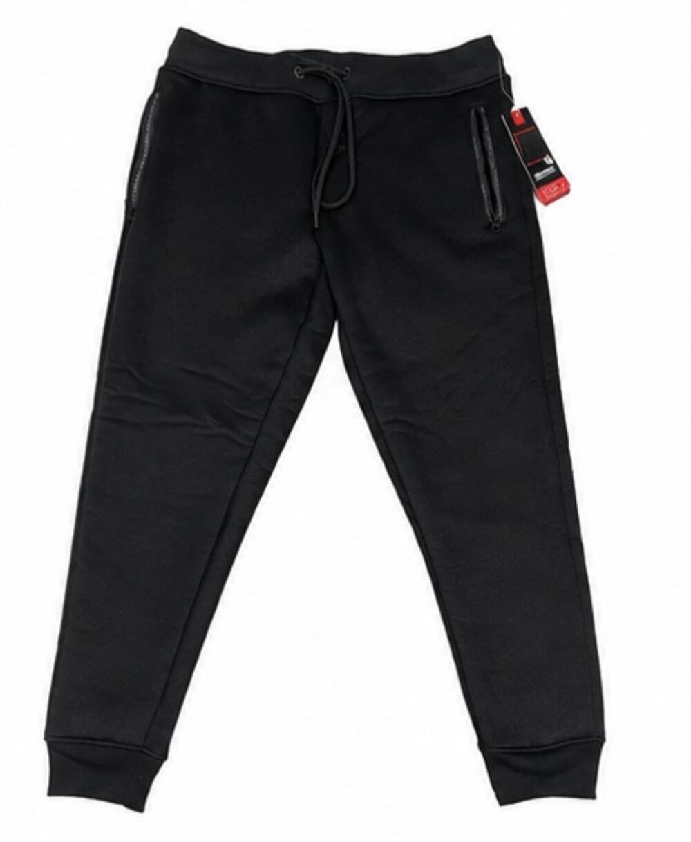 Akademiks Sherpa Lined Jogger Sweatpants Black Men’s XL NWT Zip Pockets